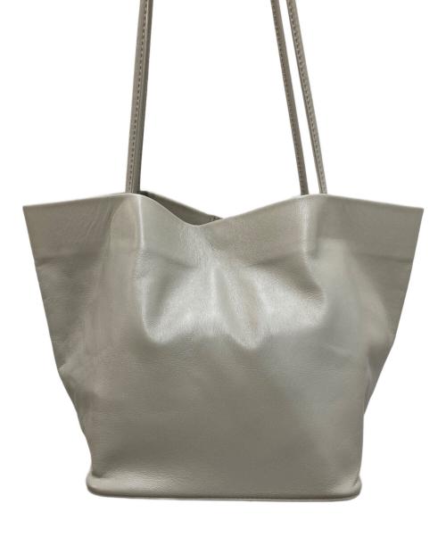 MODERNWEAVING（モダン ウィーヴィング）MODERNWEAVING (モダン ウィーヴィング) ラムレザートートバッグ ベージュの古着・服飾アイテム