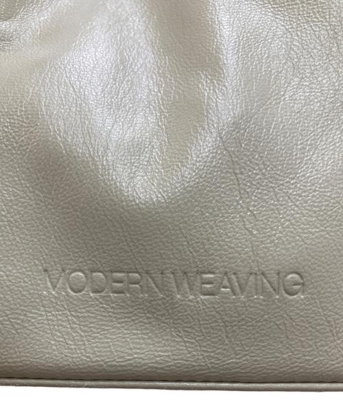 MODERNWEAVING（モダン ウィーヴィング）MODERNWEAVING (モダン ウィーヴィング) ラムレザートートバッグ ベージュの古着・服飾アイテム