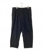 UNIVERSAL PRODUCTS.ユニバーサルプロダクツ）の古着「サマーコーデュロイイージースラックス」｜ブラック