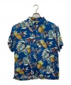 reyn spoonerレイン スプナー）の古着「レーヨンシャツ」｜ブルー