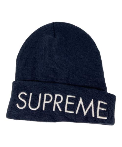 SUPREME（シュプリーム）Supreme (シュプリーム) ニット帽 ネイビーの古着・服飾アイテム
