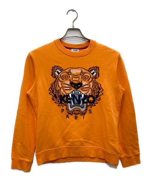 KENZO（ケンゾー）KENZO (ケンゾー) タイガー刺繍スウェット オレンジ サイズ:Sの古着・服飾アイテム