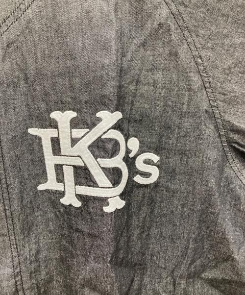 KEBOZ（ケボズ）KEBOZ (ケボズ) Majestic (マジェスティック) DENIM BASEBALL SHIRT/デニム ベースボール シャツ ブラック サイズ:LARGEの古着・服飾アイテム