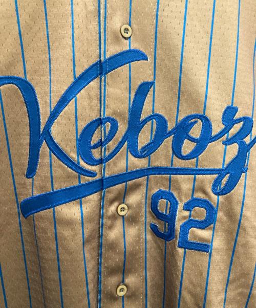 KEBOZ（ケボズ）KEBOZ (ケボズ) Majestic (マジェスティック) ベースボールシャツ ブラウン サイズ:LARGEの古着・服飾アイテム