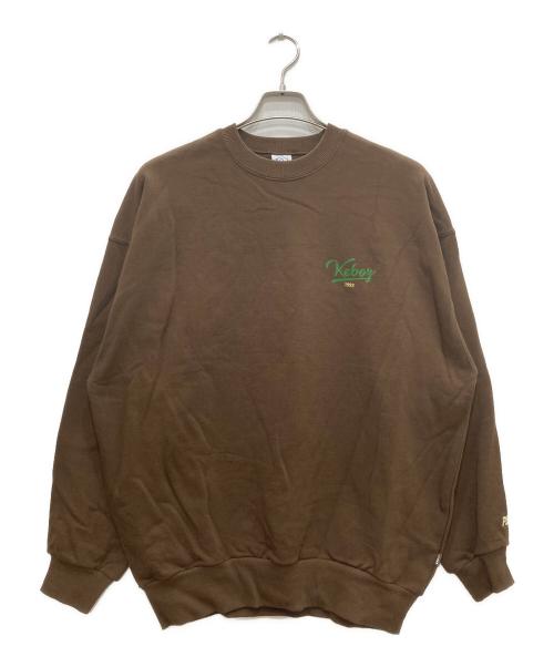KEBOZ（ケボズ）KEBOZ (ケボズ) スウェット ブラウン サイズ:ⅯEDIUMの古着・服飾アイテム
