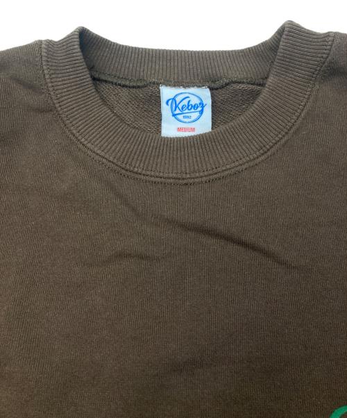 KEBOZ（ケボズ）KEBOZ (ケボズ) スウェット ブラウン サイズ:ⅯEDIUMの古着・服飾アイテム