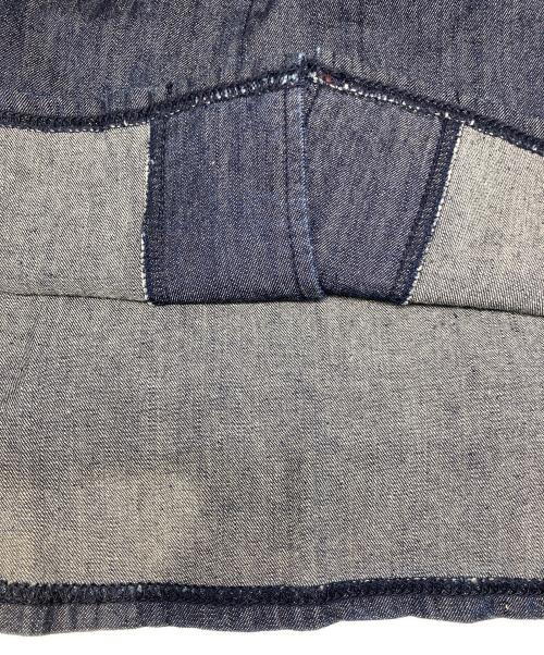 KEBOZ（ケボズ）KEBOZ (ケボズ) Majestic (マジェスティック) DENIM BASEBALL SHIRT/デニム ベースボール シャツ インディゴ サイズ:LARGEの古着・服飾アイテム