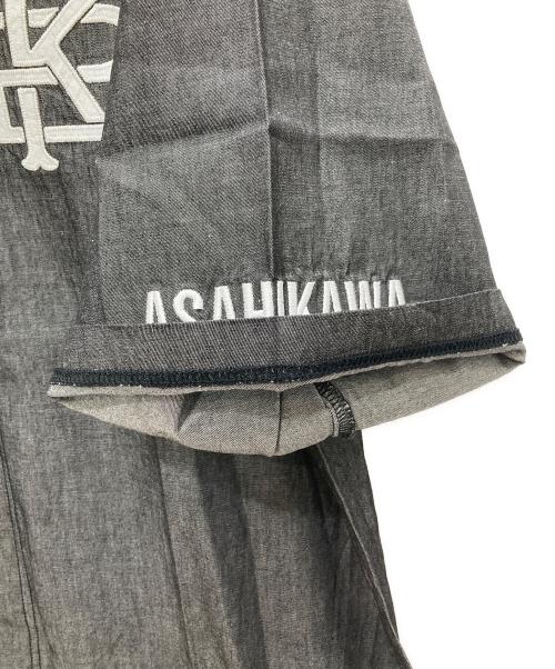 KEBOZ（ケボズ）KEBOZ (ケボズ) Majestic (マジェスティック) DENIM BASEBALL SHIRT/デニム ベースボール シャツ ブラック サイズ:LARGEの古着・服飾アイテム