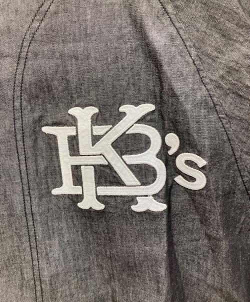 KEBOZ（ケボズ）KEBOZ (ケボズ) Majestic (マジェスティック) DENIM BASEBALL SHIRT/デニム ベースボール シャツ ブラック サイズ:LARGEの古着・服飾アイテム