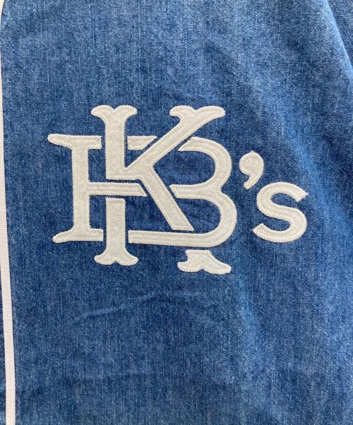 KEBOZ（ケボズ）KEBOZ (ケボズ) Majestic (マジェスティック) DENIM BASEBALL SHIRT/デニム ベースボール シャツ インディゴ サイズ:LARGEの古着・服飾アイテム