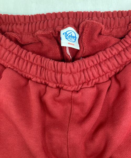 KEBOZ（ケボズ）KEBOZ (ケボズ) 2WAY スウェットパンツ レッド サイズ:MEDIUMの古着・服飾アイテム