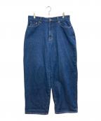 KEBOZケボズ）の古着「ワイドデニムパンツ」｜インディゴ