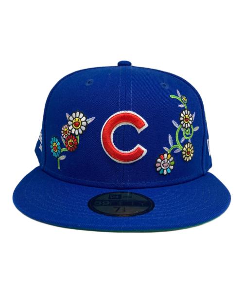 New Era（ニューエラ）New Era (ニューエラ) 刺繍キャップ ブルー サイズ:7 1/2  57.5cmの古着・服飾アイテム