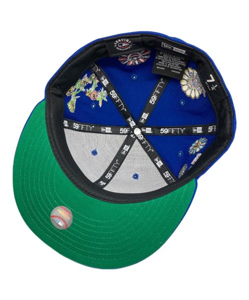 New Era（ニューエラ）New Era (ニューエラ) 刺繍キャップ ブルー サイズ:7 1/2  57.5cmの古着・服飾アイテム