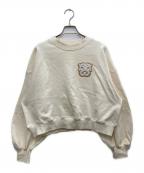 Snidelスナイデル）の古着「Sustainableワッペンロゴスウェット」｜アイボリー