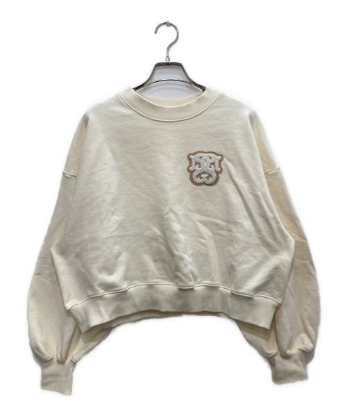 Snidel（スナイデル）Snidel (スナイデル) Sustainableワッペンロゴスウェット アイボリー サイズ:Fの古着・服飾アイテム