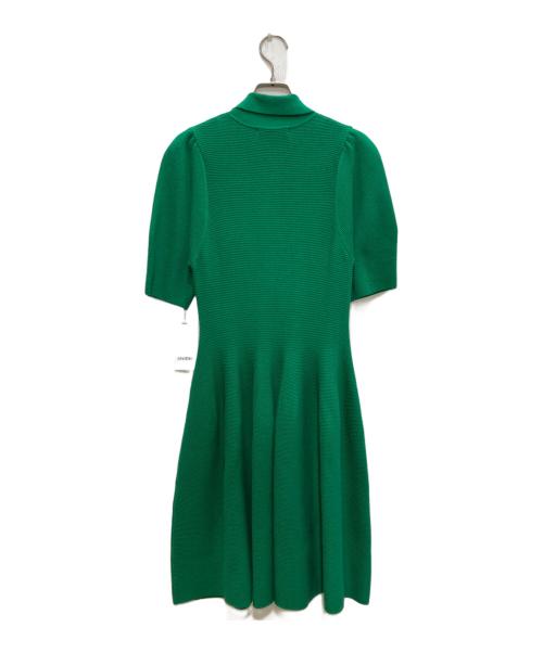 Snidel（スナイデル）Snidel (スナイデル) ストラクチャードニットポロワンピース グリーン サイズ:FREEの古着・服飾アイテム