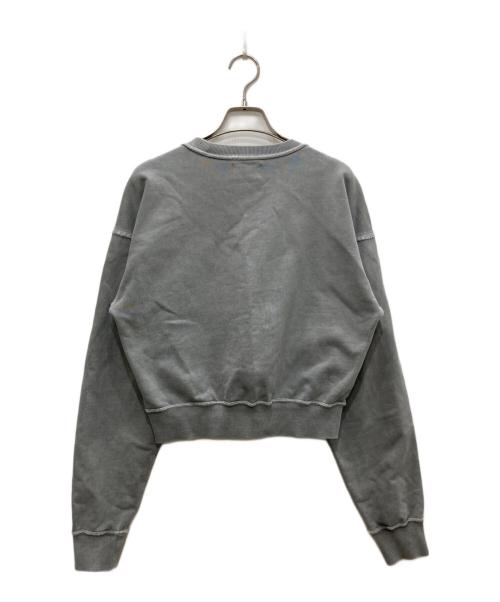 SATUR（セター）SATUR (セター) Wells Cropped Sweatshirt/ウェルズ クロップド スウェットシャツ グレー サイズ:Sの古着・服飾アイテム