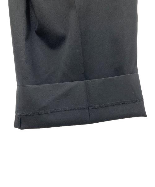 ssstein（シュタイン）ssstein (シュタイン) LONG WIDE TROUSERS (2/72 WOOL GABARDINE)/ロング ワイド トラウザー ブラック サイズ:Ⅿの古着・服飾アイテム