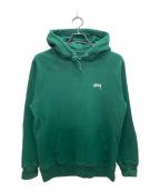 stussyステューシー）の古着「プルオーバーパーカー」｜グリーン