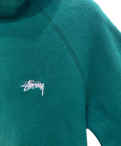 stussy（ステューシー）stussy (ステューシー) プルオーバーパーカー グリーン サイズ:Ⅿの古着・服飾アイテム