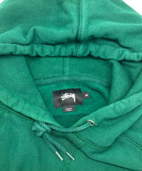 stussy（ステューシー）stussy (ステューシー) プルオーバーパーカー グリーン サイズ:Ⅿの古着・服飾アイテム