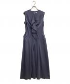 FRAY IDフレイ アイディー）の古着「フロントフリルフレアワンピ」｜パープル