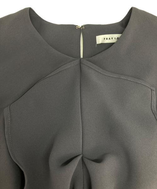 FRAY ID（フレイ アイディー）FRAY ID (フレイ アイディー) フロントフリルフレアワンピ パープル サイズ:1の古着・服飾アイテム