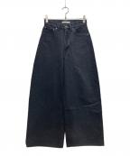 ETRE TOKYOエトレトウキョウ）の古着「ボリュームローウエストデニム」｜ブラック