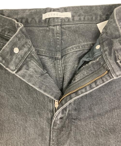 ETRE TOKYO（エトレトウキョウ）ETRE TOKYO (エトレトウキョウ) ボリュームローウエストデニム ブラック サイズ:Sの古着・服飾アイテム