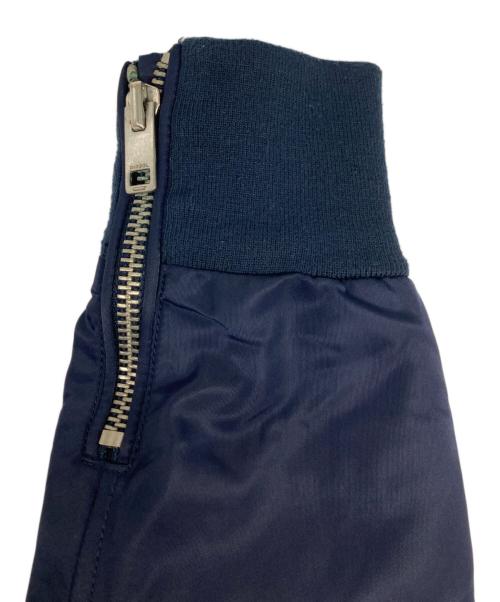 DIESEL（ディーゼル）DIESEL (ディーゼル) デニム切替MA-1ジャケット ネイビー サイズ:Ｌの古着・服飾アイテム
