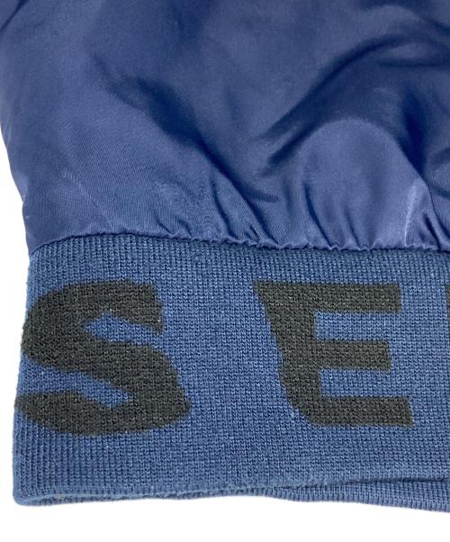 DIESEL（ディーゼル）DIESEL (ディーゼル) デニム切替MA-1ジャケット ネイビー サイズ:Ｌの古着・服飾アイテム