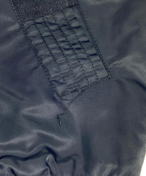 DIESEL（ディーゼル）DIESEL (ディーゼル) デニム切替MA-1ジャケット ネイビー サイズ:Ｌの古着・服飾アイテム