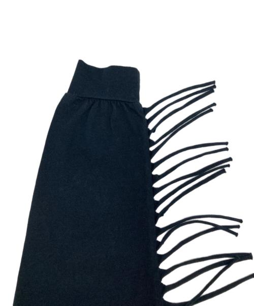 stussy（ステューシー）stussy (ステューシー) フリンジデザインロングスリーブカットソー ブラック サイズ:Ｓの古着・服飾アイテム