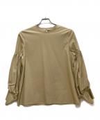 Whim Gazetteウィムガゼット）の古着「ボリュームスリーブブラウス」｜ブラウン