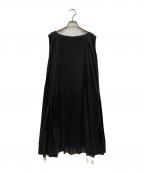 mizuiro-indミズイロインド）の古着「フレアノースリーブワンピース」｜ブラック