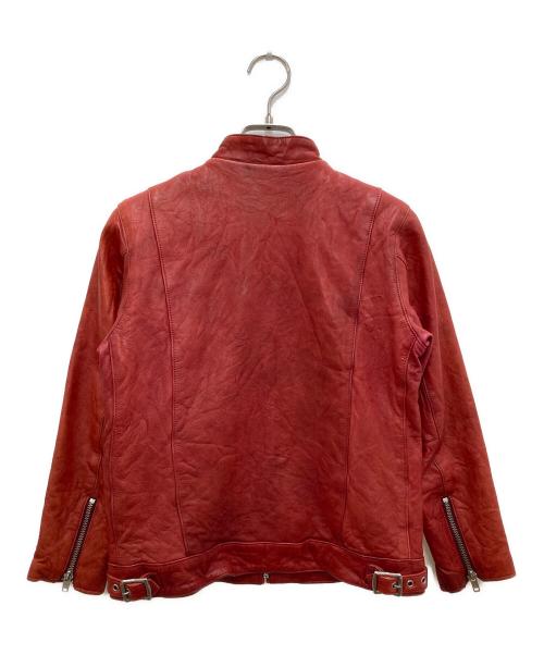 JOEY HYSTERIC（ジョーイ ヒステリック）JOEY HYSTERIC (ジョーイ ヒステリック) レザージャケット レッド サイズ:Lの古着・服飾アイテム