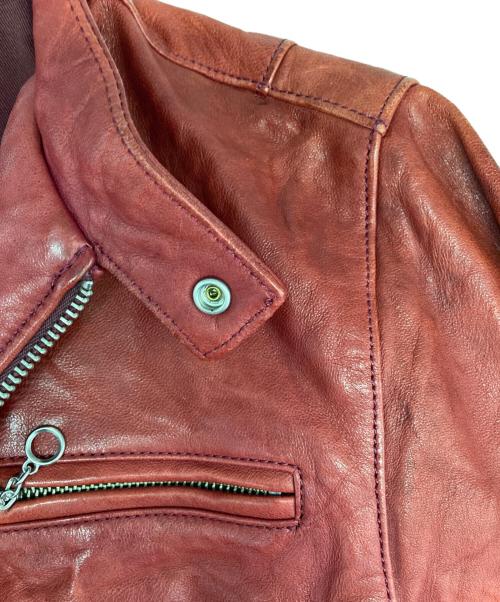 JOEY HYSTERIC（ジョーイ ヒステリック）JOEY HYSTERIC (ジョーイ ヒステリック) レザージャケット レッド サイズ:Lの古着・服飾アイテム