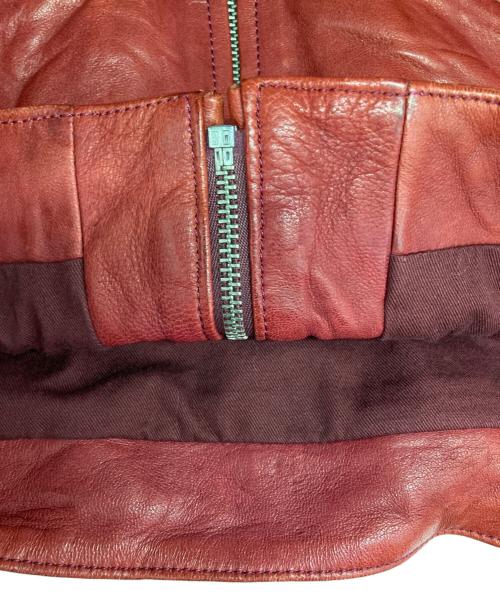 JOEY HYSTERIC（ジョーイ ヒステリック）JOEY HYSTERIC (ジョーイ ヒステリック) レザージャケット レッド サイズ:Lの古着・服飾アイテム