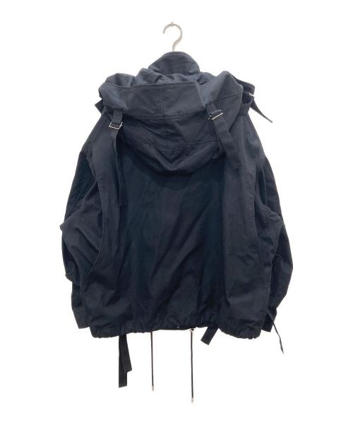 ALMOSTBLACK（オールモストブラック）ALMOSTBLACK (オールモストブラック) BLOUSON WITH HOOD BLACK/ブルゾン ウィズ フード ブラック ブラック サイズ:2の古着・服飾アイテム