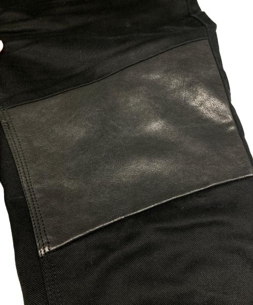 NEIL BARRETT（ニールバレット）NEIL BARRETT (ニールバレット) レザー切替スキニーパンツ ブラック サイズ:31の古着・服飾アイテム