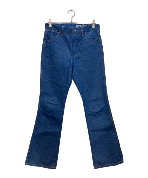 Hysteric Glamour（ヒステリックグラマー）Hysteric Glamour (ヒステリックグラマー) ブロークンデニムフレアパンツ インディゴ サイズ:30の古着・服飾アイテム