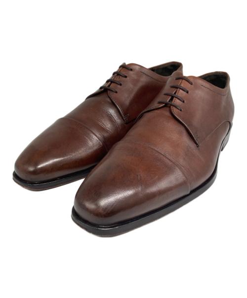 BOSS HUGO BOSS（ボス ヒューゴボス）BOSS HUGO BOSS (ボス ヒューゴボス) ストレートチップシューズ ブラウン サイズ:6 1/2の古着・服飾アイテム