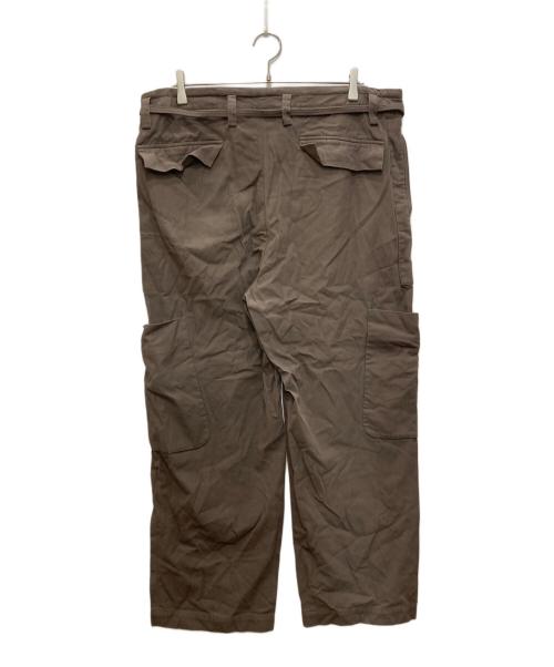 URU（ウル）URU (ウル) COTTON GABARD INEFATIGUE PANTS/コットン ギャバード ファティーグ パンツ ブラウン サイズ:3の古着・服飾アイテム