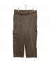 URU（ウル）の古着「COTTON GABARD INEFATIGUE PANTS/コットン ギャバード ファティーグ パンツ」｜ブラウン