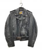 Schottショット）の古着「ダブルレザージャケット」｜ブラック