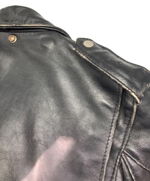 Schott（ショット）Schott (ショット) ダブルレザージャケット ブラック サイズ:36の古着・服飾アイテム