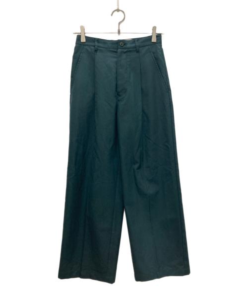 Shinzone（シンゾーン）Shinzone (シンゾーン) TW スラックス グリーン サイズ:32の古着・服飾アイテム