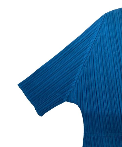 PLEATS PLEASE（プリーツプリーズ）PLEATS PLEASE (プリーツプリーズ) プリーツワンピース ブルー サイズ:Lの古着・服飾アイテム