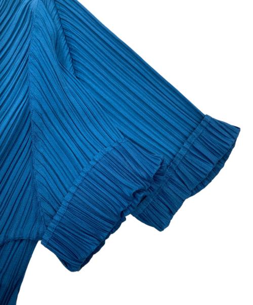 PLEATS PLEASE（プリーツプリーズ）PLEATS PLEASE (プリーツプリーズ) プリーツワンピース ブルー サイズ:Lの古着・服飾アイテム